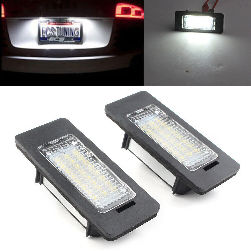 No Error 24-SMD LED License Plate Light for Audi for A4 for A6 C7 Q5 RS5 TTRS