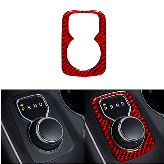 Red Carbon Fiber Radio Climate Control Trim For Silverado/tahoe/ for sierra 2007-2014 v
