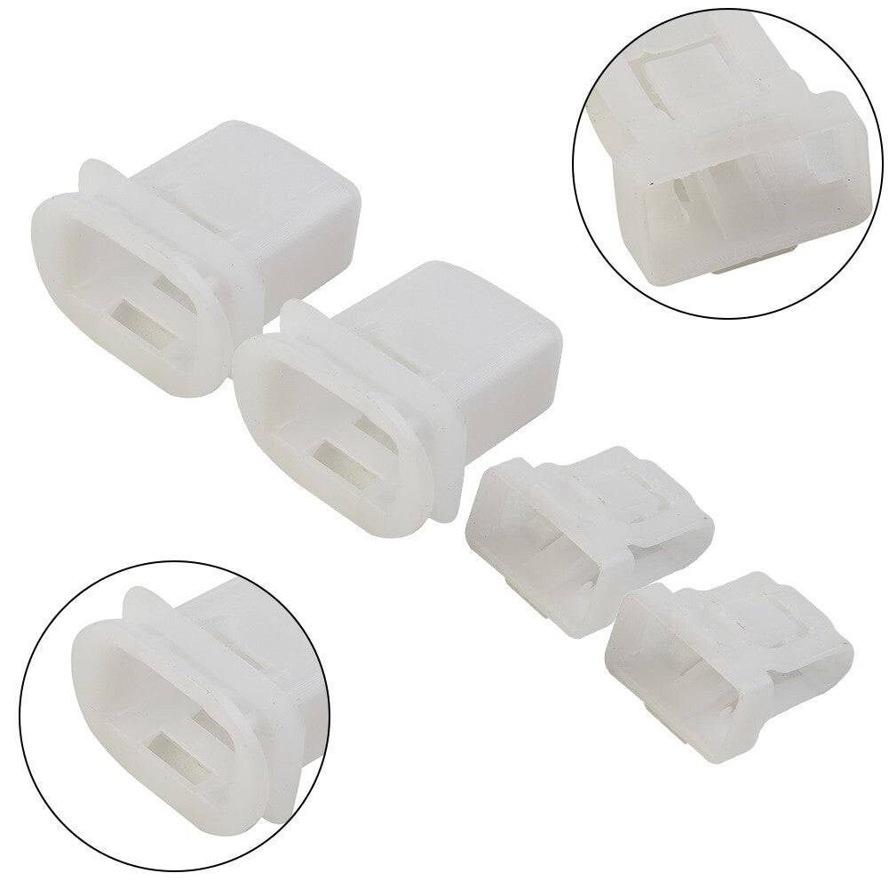 2-Pack White Fastener Clips for Car Rear for Seat Locks