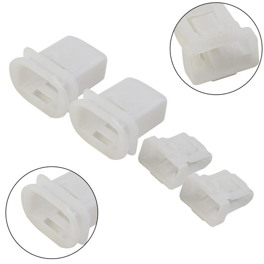 2-Pack White Fastener Clips for Car Rear for Seat Locks