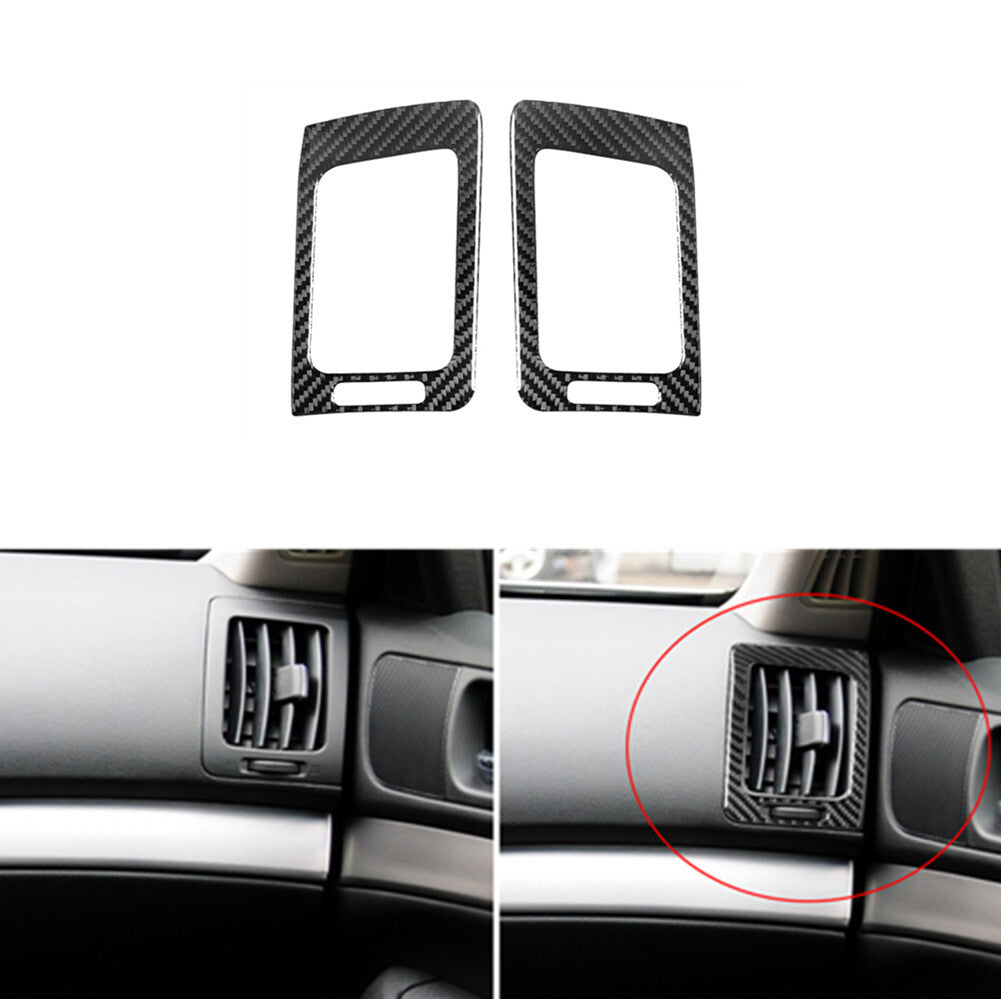 Red Carbon Fiber Interior Below Climate Control Cover Trim for Acura TSX 2009-14 v