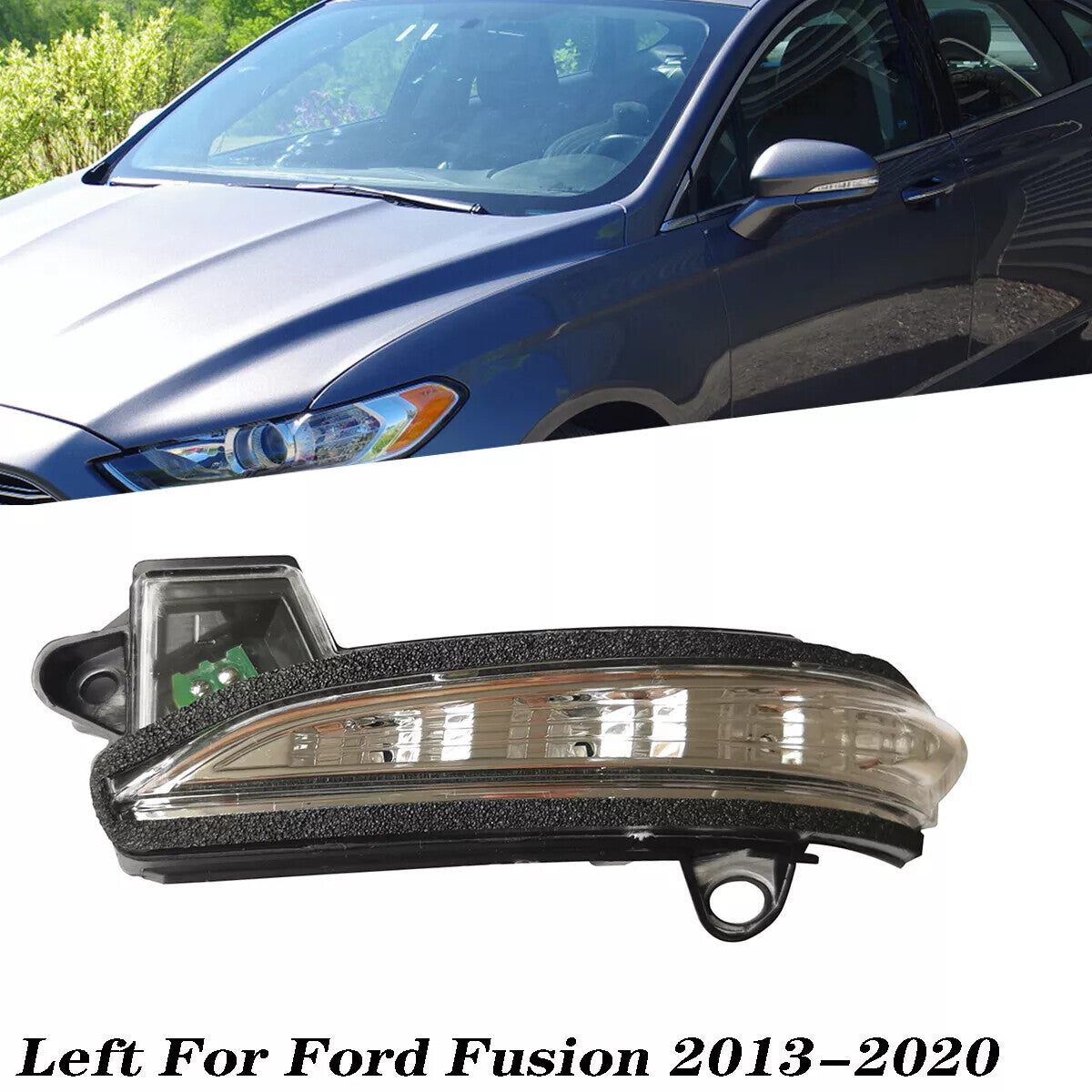 for Ford Fusion 2013-2020 Left Side Mirror Turn Signal Blinker Light DS7Z13B375A