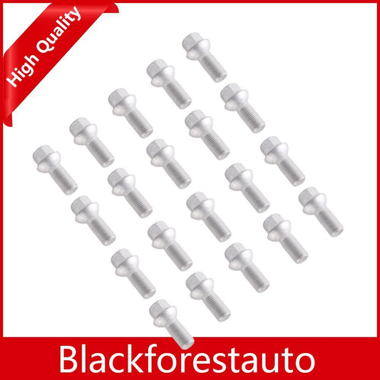 20x Wheel Lug Bolts Nuts Fits A0009904907 for Mercedes-Benz W204 C209 E350 SL50 Q