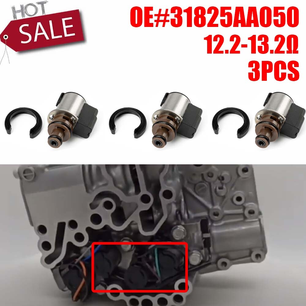 3-piece torque converter locking solenoid valve for Subaru Lineartronic CVT TR580 TR690 XYD