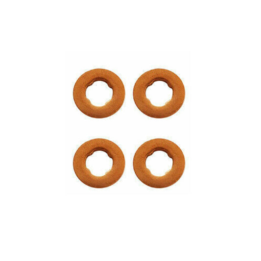 4Pcs Diesel Injector Copper Sealing Washers Fuel Injector Seals Washers Gaskets