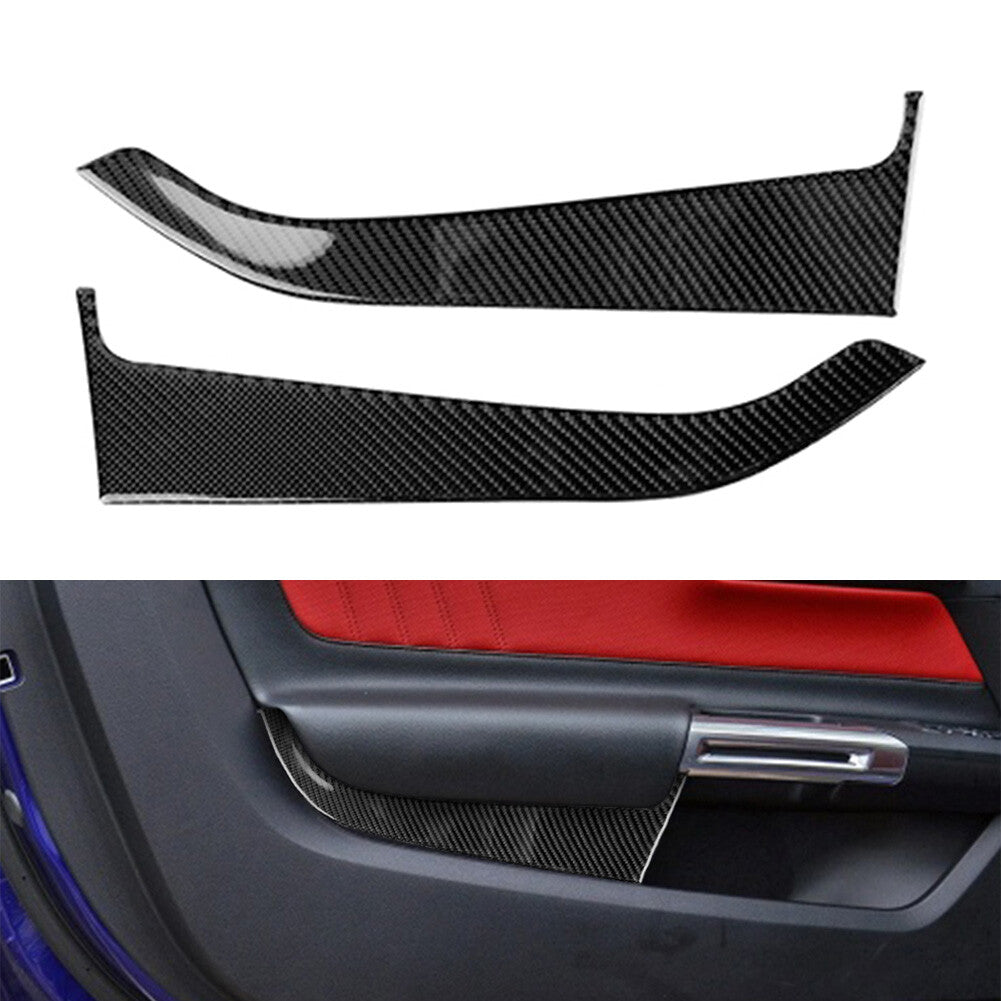 Carbon Fiber Interior Door Panel Cover  for ford  for Mustang 2015-2023