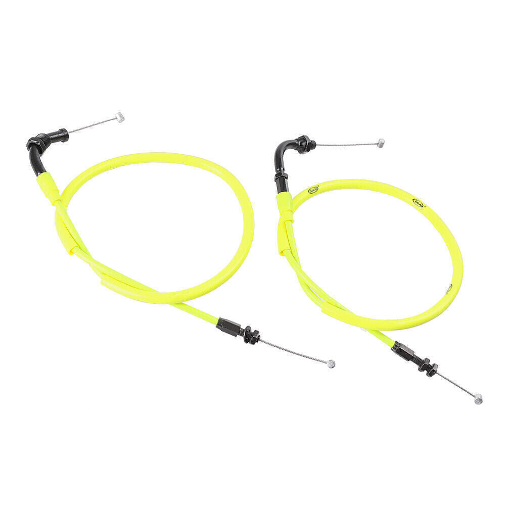 Yellow Throttle Cable Push Pull Line Wire for 2008-2011 2010 for Honda CBR1000RR Q