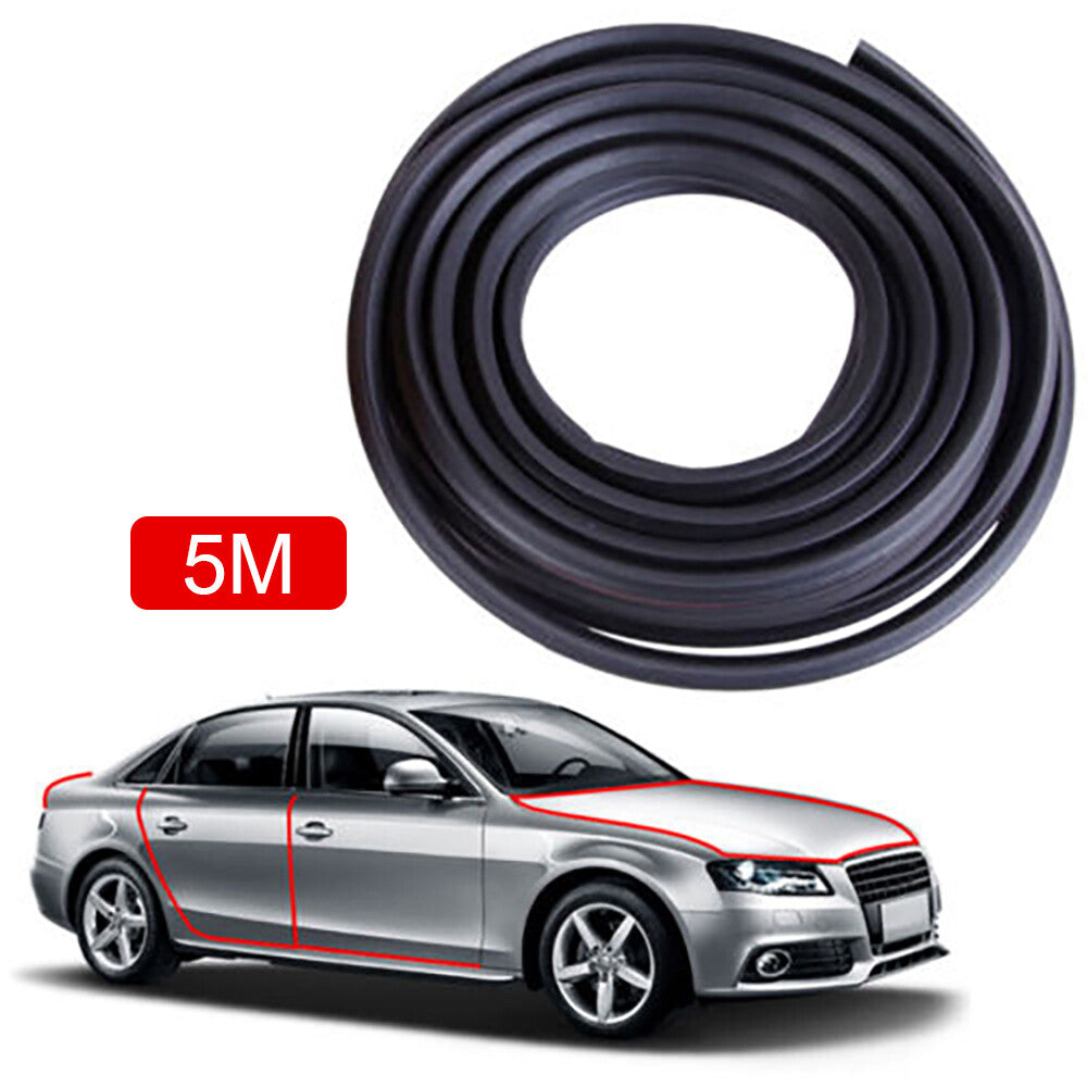 5-meter rubber door and trunk sealing strip, weatherstripping, edge molding decorative accessories - n