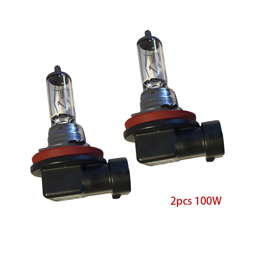 2pcs H11 12V 100W Super Bright Ultra White Fog Halogen Bulb Car Head Light Lamp