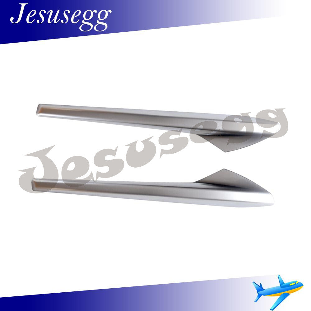 2pcs Left+Right Chrome For 17 18 19 for Jaguar XE R-Sport Front Bumper Trim Molding