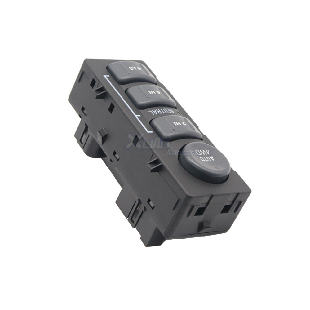 Black four-wheel drive switch for GMC for Sierra Silverado for Yukon 4WD 15709327- v