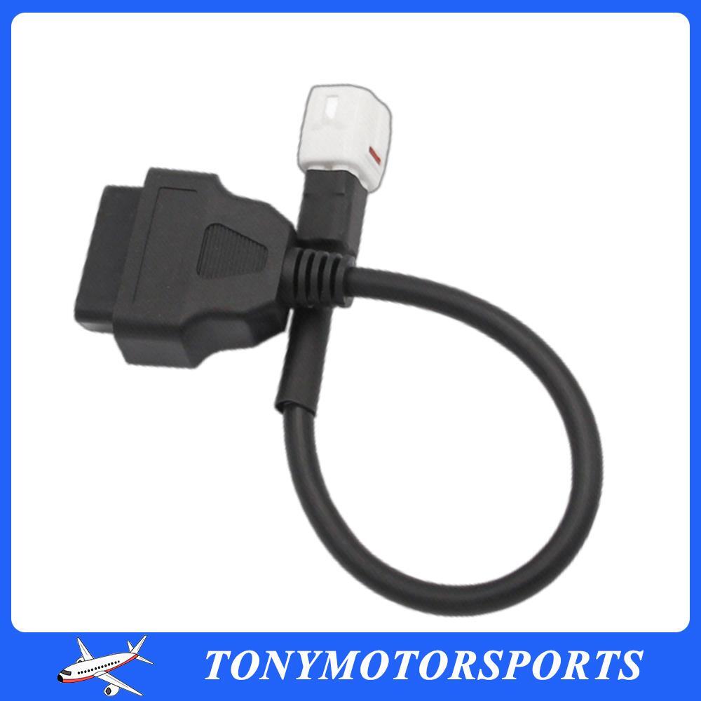 OBD2 OBDII Cable Diagnostic Adapter Connector 4Pin for Yamaha R1 R6 MT09 Q