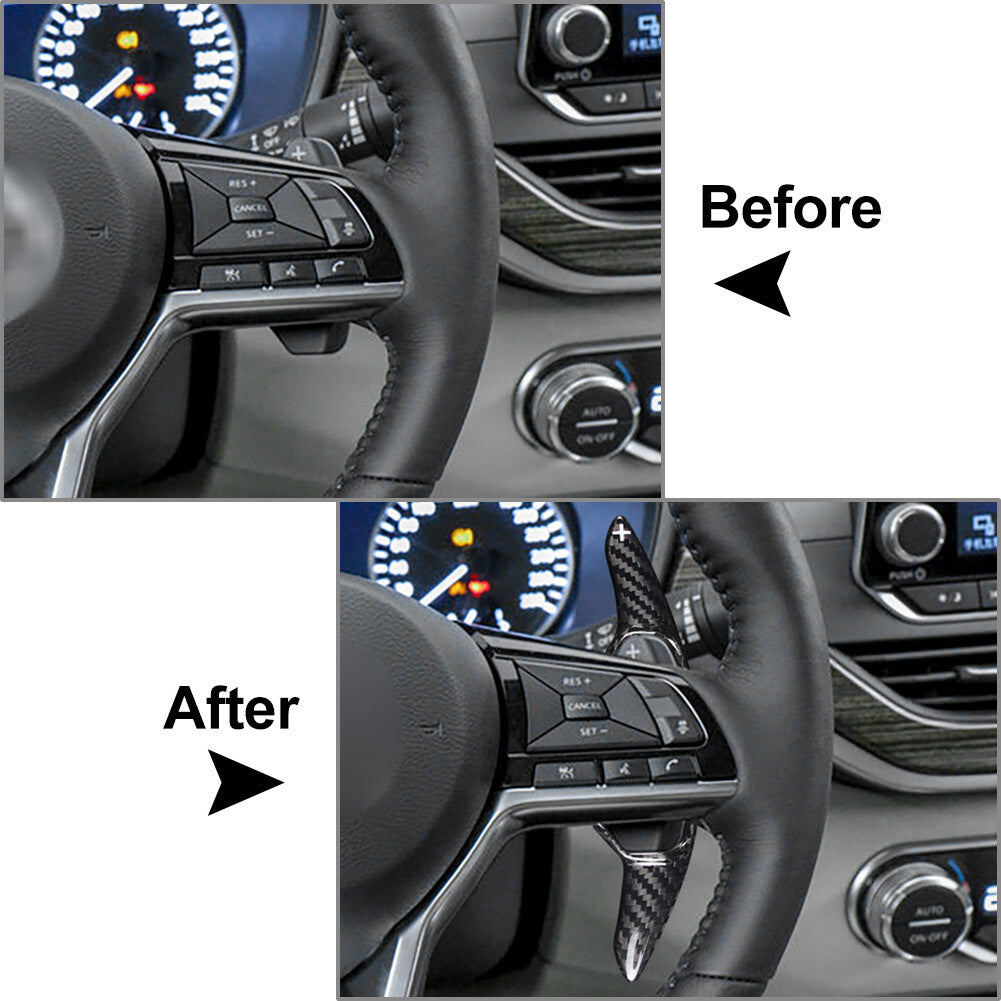 Fit for Nissan Teana Altima 2019-2020 19 Carbon Fiber Steering Wheel Shift Paddle