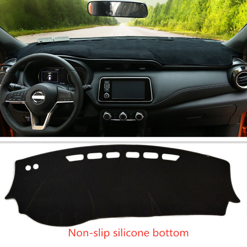 Black Dashboard Dash Mat DashMat Sun Cover for KICKS 2021-2024 v