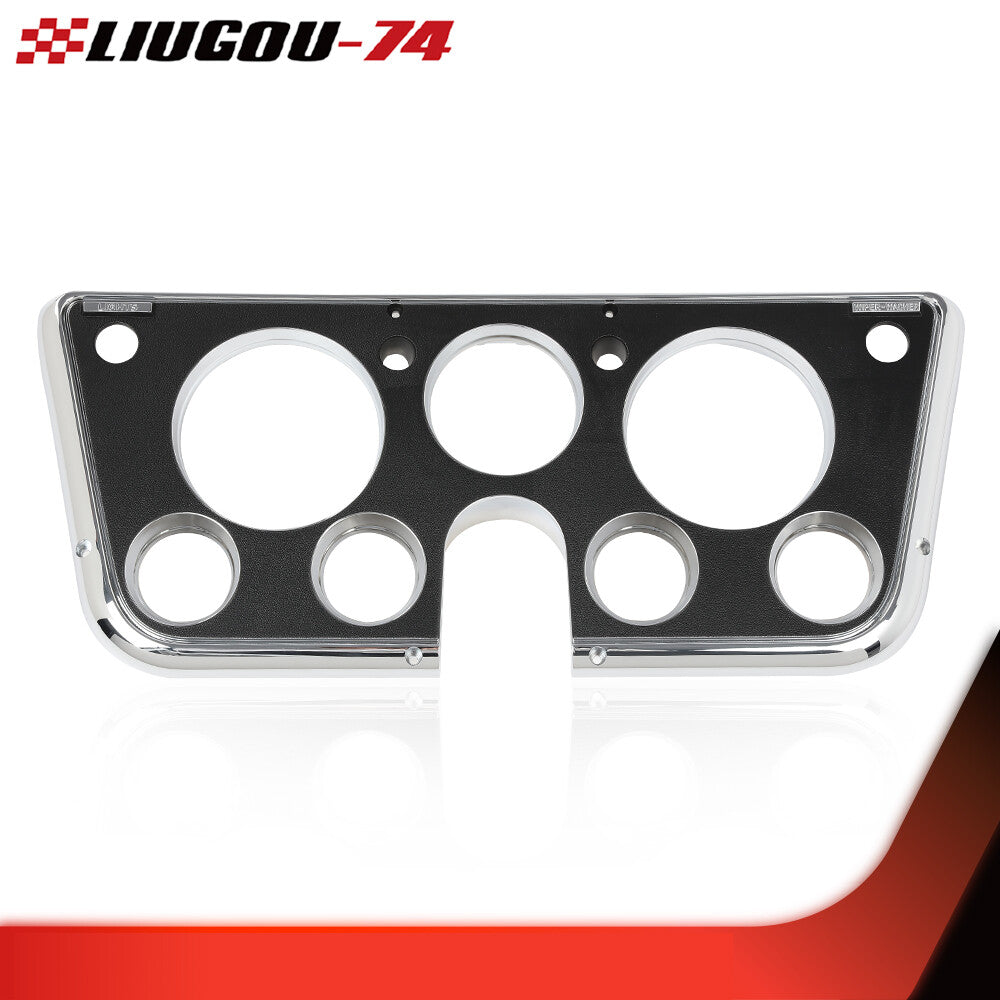 Fits 1967 69 70 71 1972 for C10 Truck Dashboard Bezel for CHRome Black with 7 Holes - v