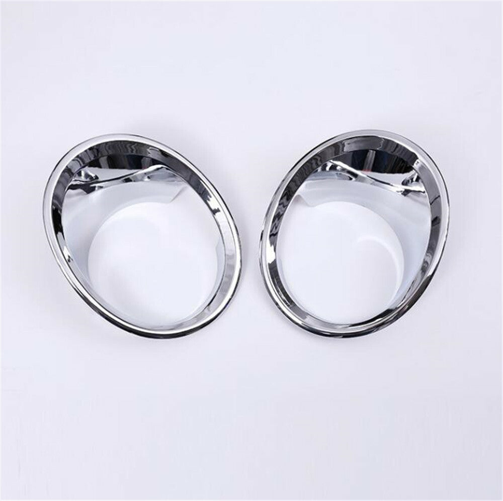Chrome ABS Exterior Front Fog Light Lamp Cover Trim Fit for BMW X1 F48 2016-2021