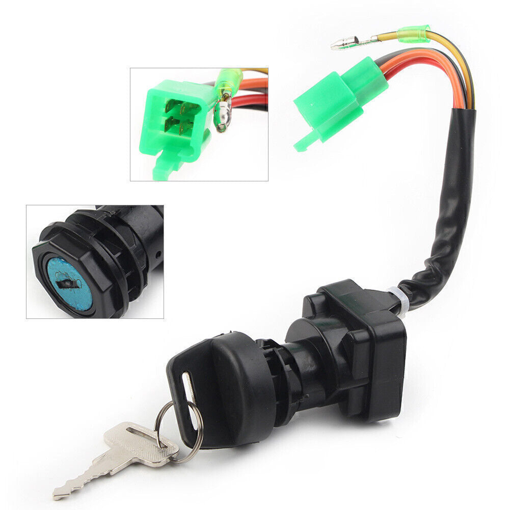 Ignition Key Switch for Suzuki LT-F300F LTF300F King Quad 4WD 1999 2000 2001 02 Q