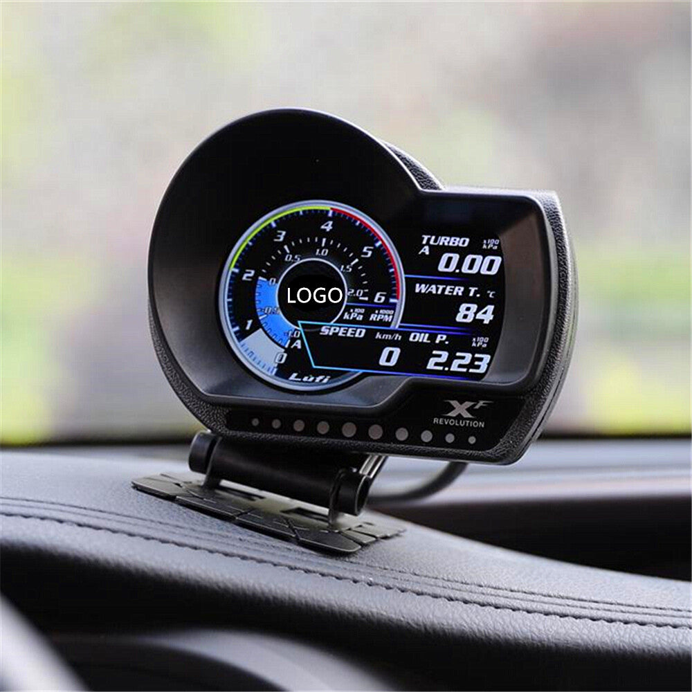 OBD2 Multi-functional Car Gauge Boost Pressure AFR Water/Oil Temp Alarm System