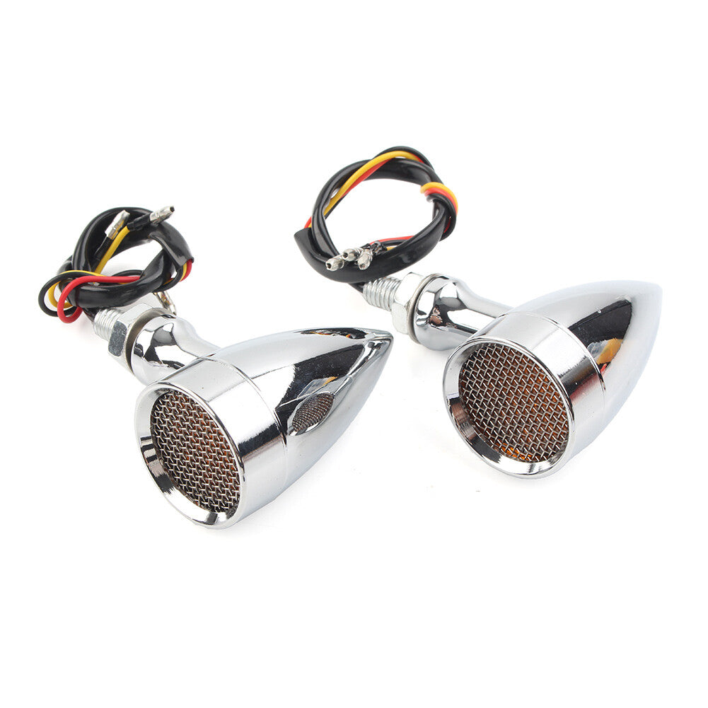 Motorcycle Turn Signal Amber LED Blinker Indicator Light for Harley for Honda Q