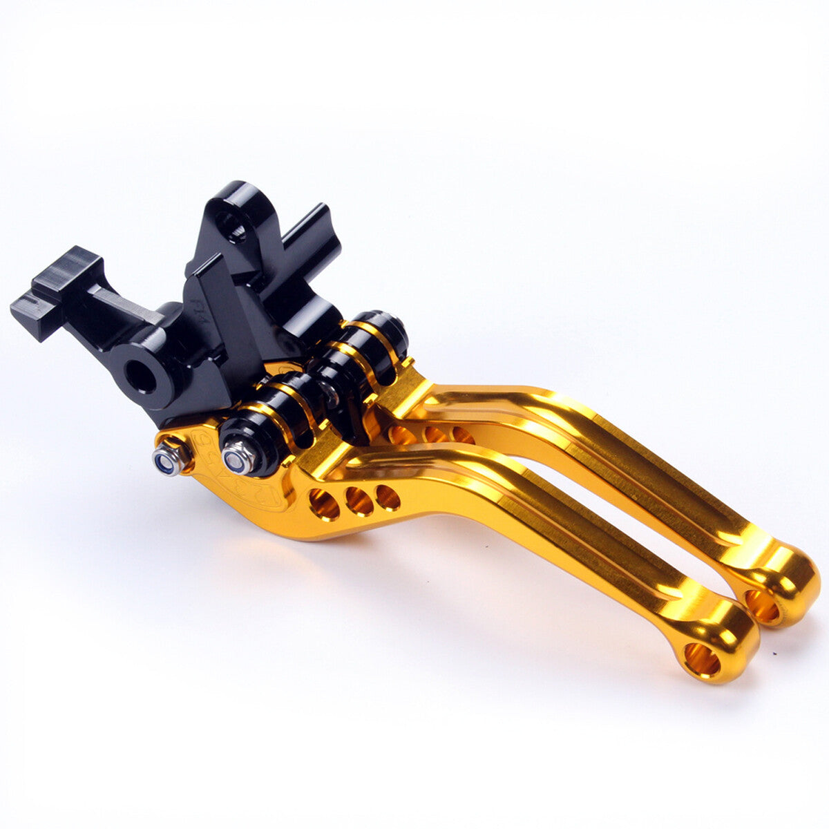 Gold Short Brake Clutch Levers for Yamaha TTR125E 2000-05-06-09 TW200 96-2000.