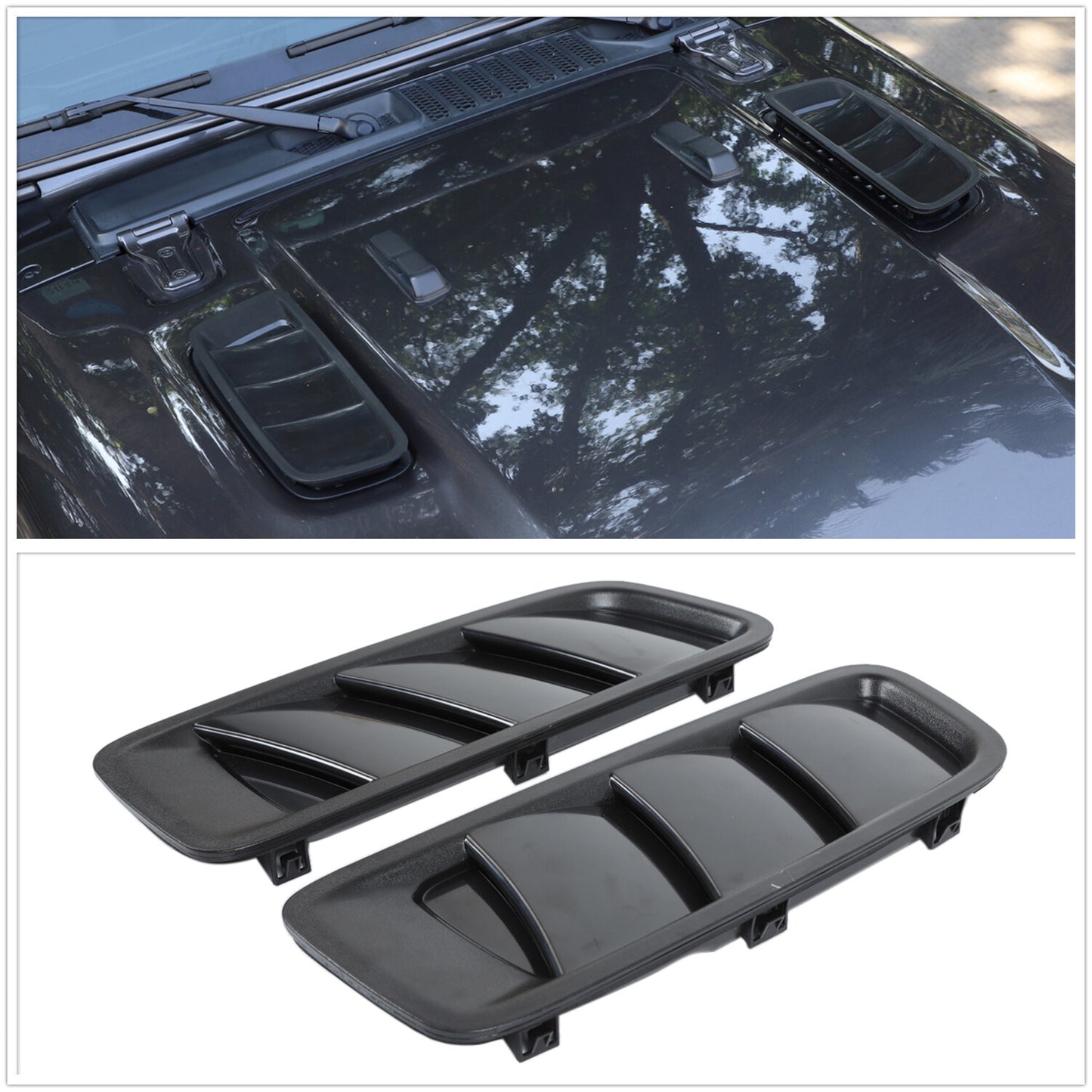 for Jeep for Wrangler JL JLU Spots 2018-2022 Hood Vent Louvers Engine Inlet Vents