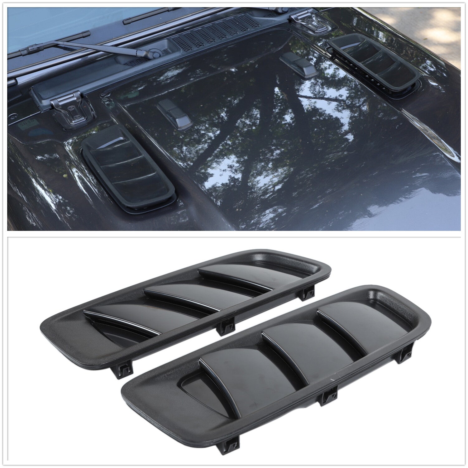 for Jeep for Wrangler JL JLU Spots 2018-2022 Hood Vent Louvers Engine Inlet Vents