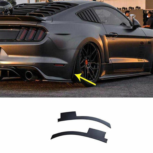 Fit for Ford for Mustang 2015-2022 Primer Black Front Rear Left Right Mud Flap Guard