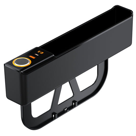 Rechargeable Car Accessories for Seat Gap Storage Box Phone Holder Organizer Black