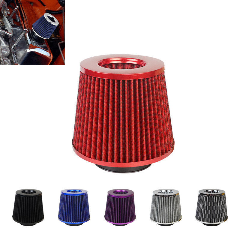 3-inch 76mm Automotive Imported Cold Intake Cone Replacement Performance Dry Air Filter and Clip