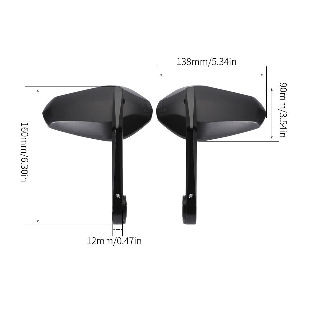 For ​Street Triple 765 RS/R/S 2017-2021 Motocycle Rearview Handlebar End Mirrors Q