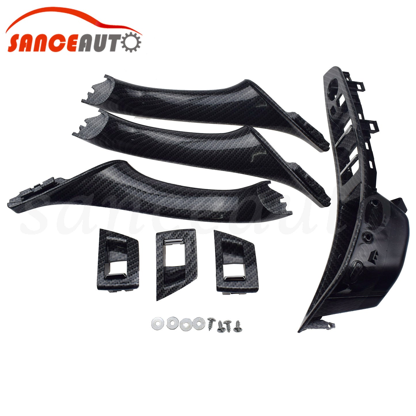 LHD carbon fiber interior door handle panels for 5 F10 F18 10-16 n