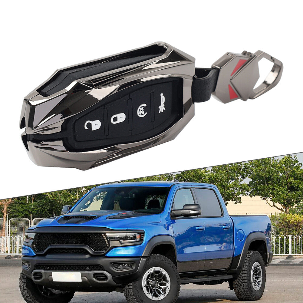 Key Fob Cover Protector Case Black for Dodge for Ram 1500 2019-2024 Q