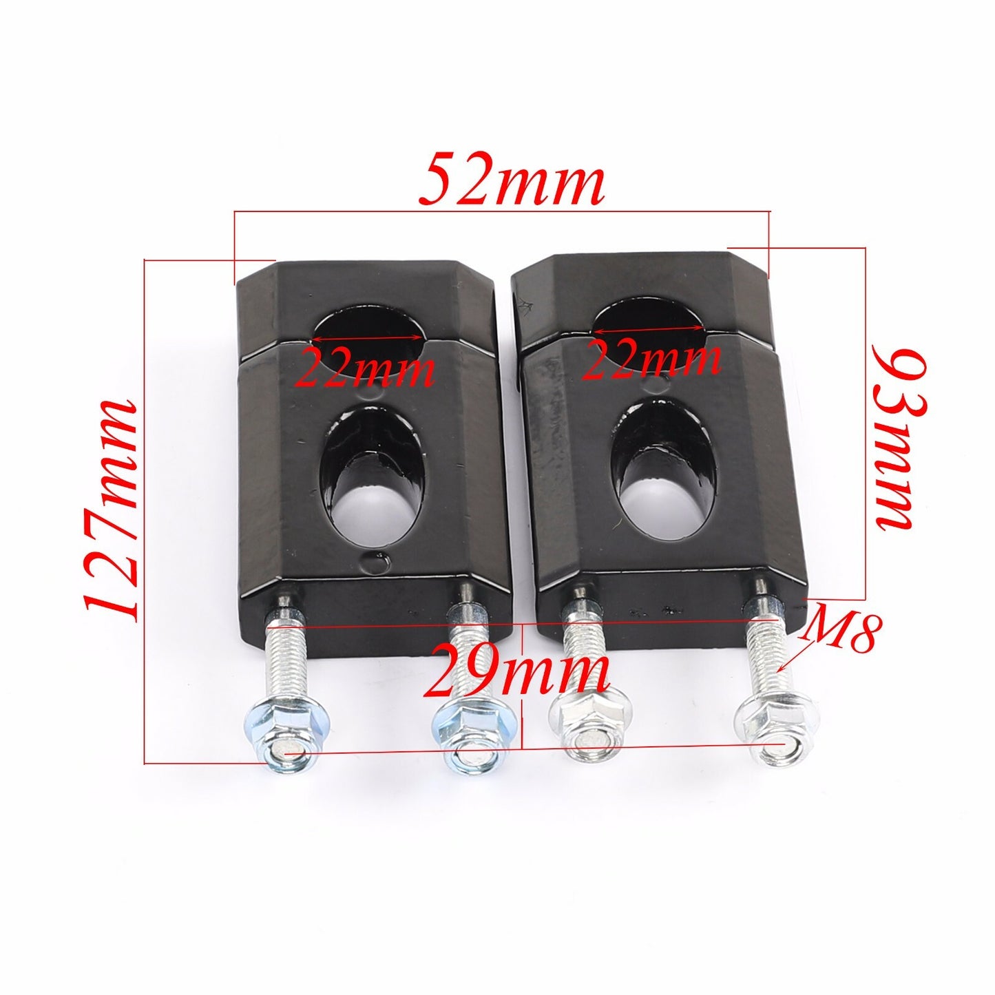 7/8 inch 22 mm handlebar rod mounting for seat tube for Dirt Pit Razor bike CRF50 SSR125