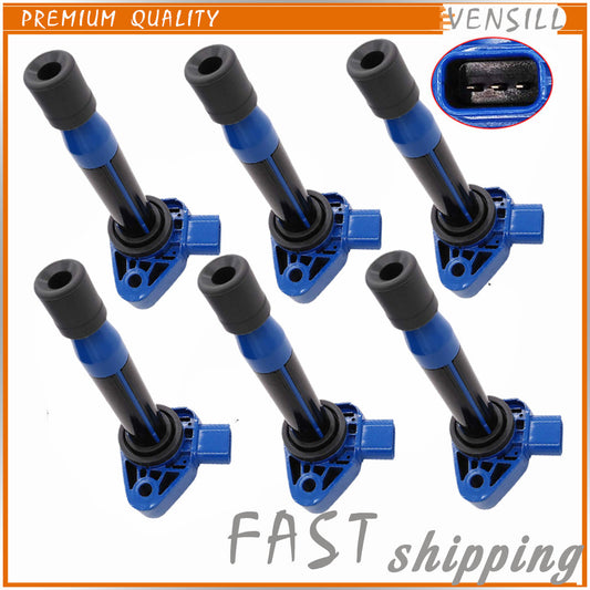 6 Pcs Ignition Coil 30520-RCA-A02 Fit for Honda Accord Odyssey for Acura CL TL RL 99-10