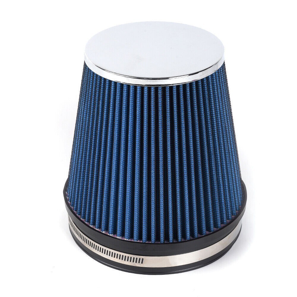 Blue Short 6 152mm Inlet Truck Air Intake Cone Replacement Dry Air Filter Q