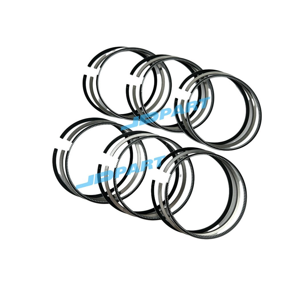 6-piece set of 23430-84410 piston rings for Hyundai D6CB excavator engine parts