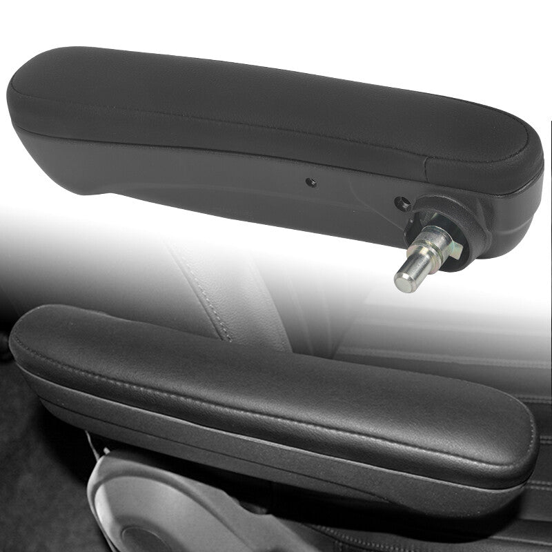 Black PU front for seat armrest on the port side for Fiat 500 for Abarth 2016 2017 2019 Q