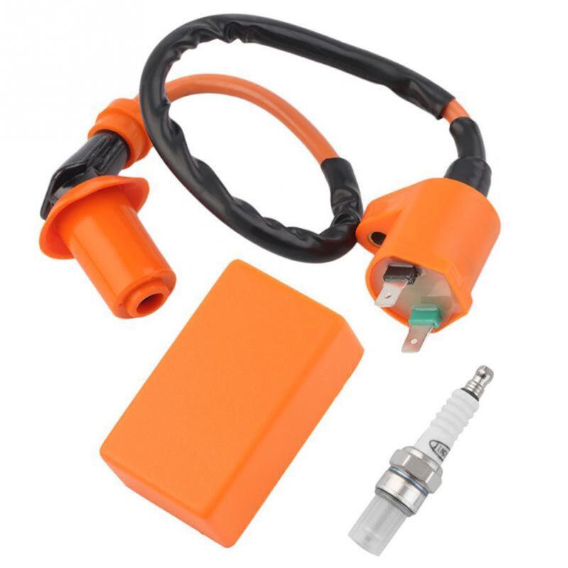 Suitable for Gy6 50cc-150cc racing scooters and all-terrain vehicles, professional ignition coils and spark plugs (CDI). n