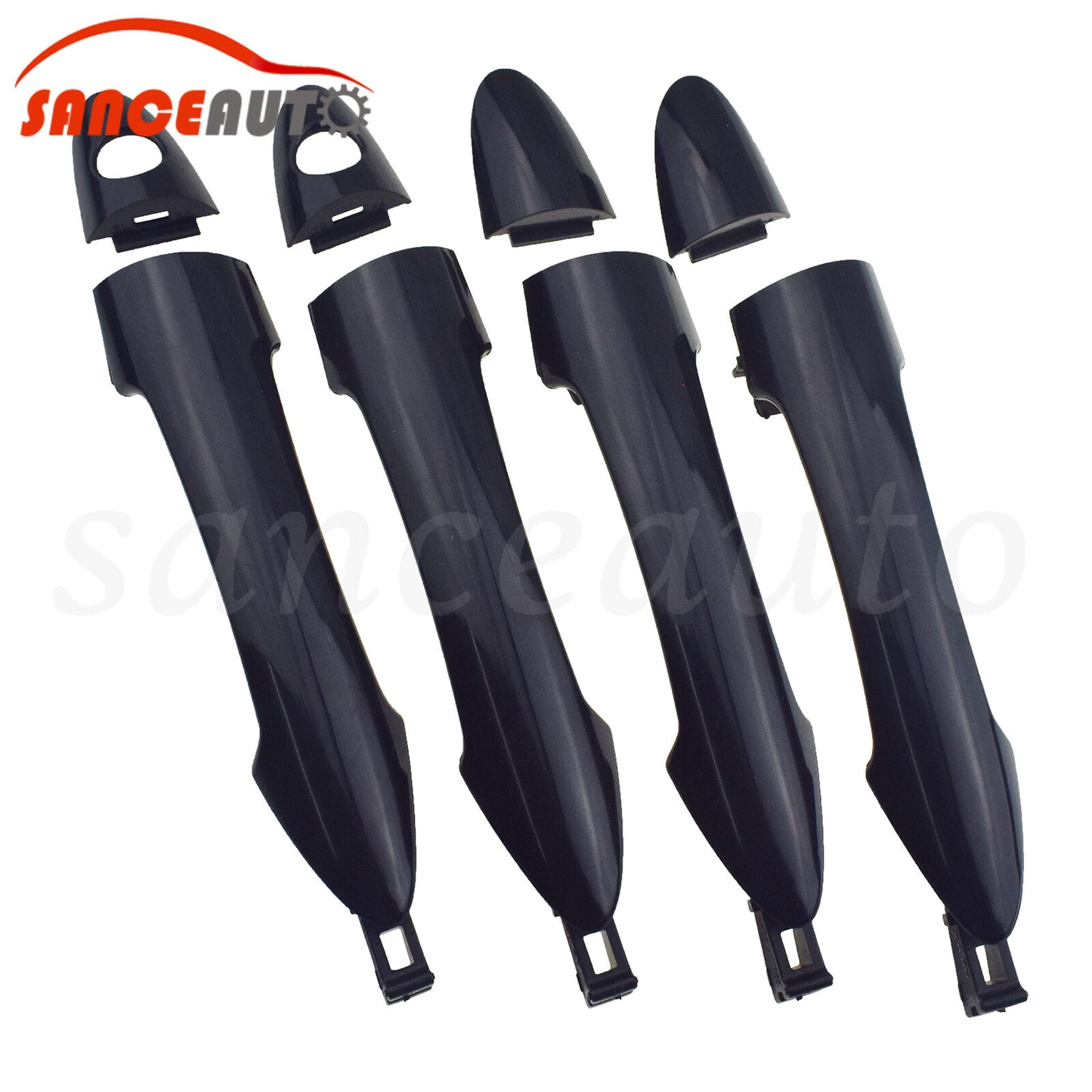 Black front and rear left outer door handles are suitable for Kia Picanto 11-16- n