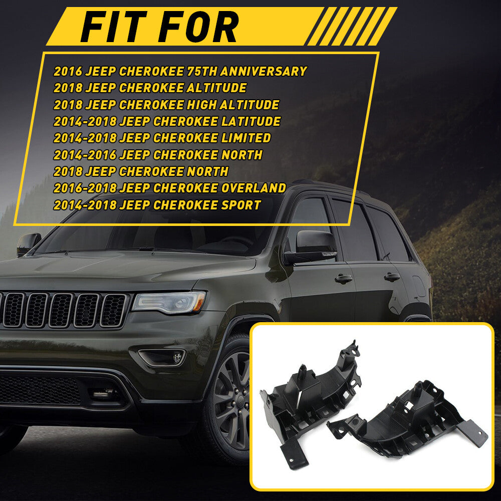 For 2014 - 2016 for Jeep Cherokee RH + LH Front Bumper Bracket LH Right Grip Kit - v