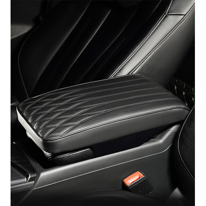 Durable 1PC Car Armrest Cover Center Console Box PU Cushion Mat Protector v