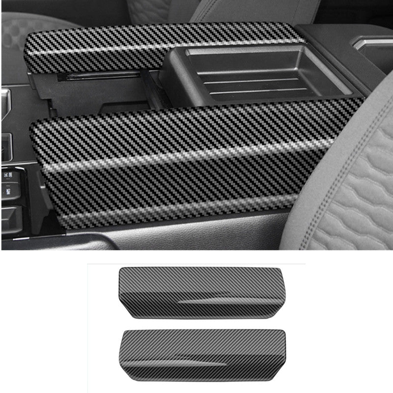 Carbon Fiber Central Storage Box Decor Cover Fit for Tundra 2022 2023 v