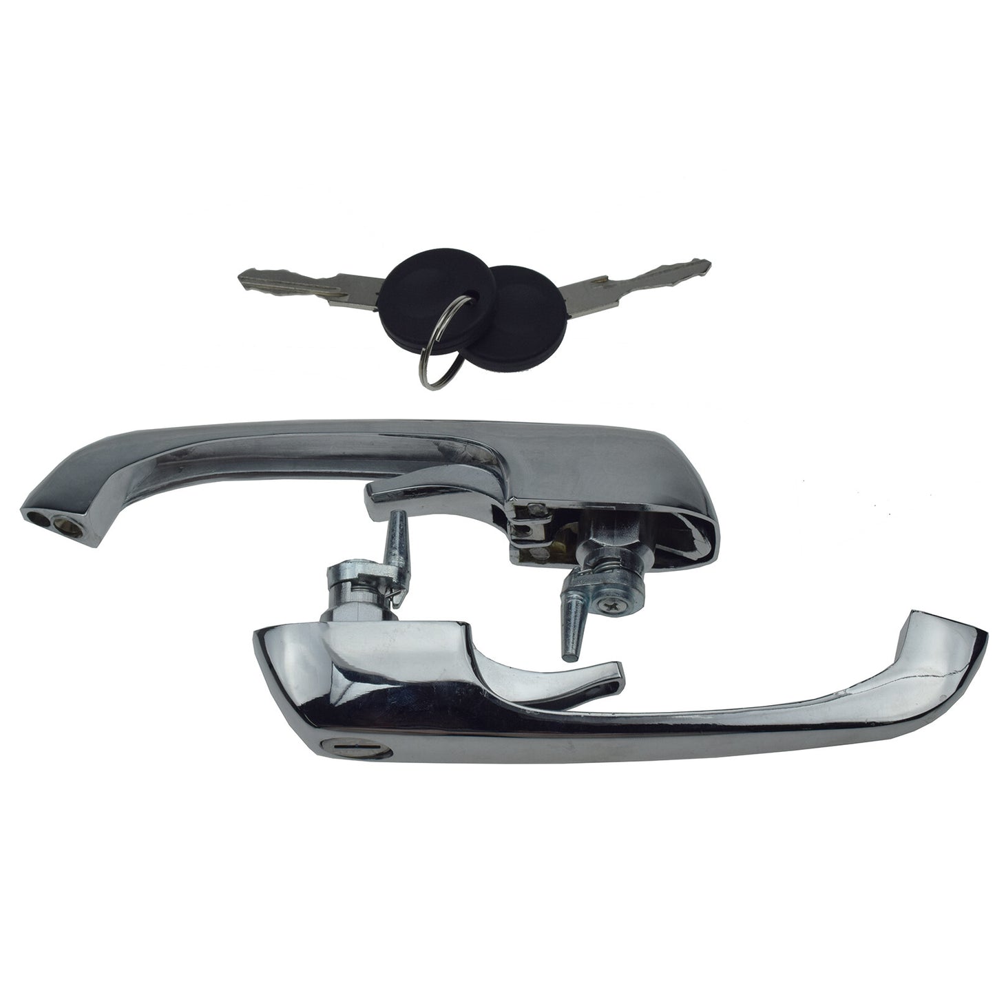 Pair of exterior door handles with keys for for VW Transporter 1969 - 1979 - v