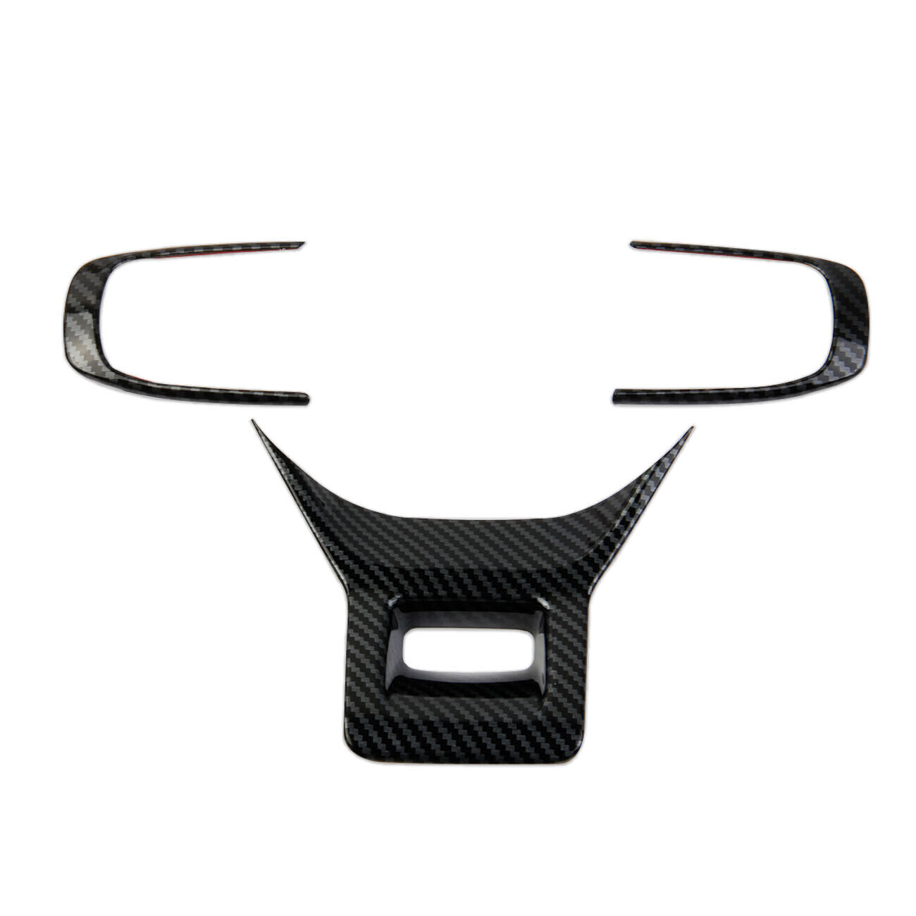 Carbon Fiber Style Interior Steering Wheel Cover Trim for Kia K5 2021-2024