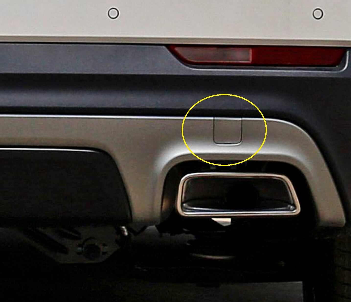 Rear Bumper Tow Hook Eye Cover Cap Silver for Cadillac XT4 2019-2023 Q