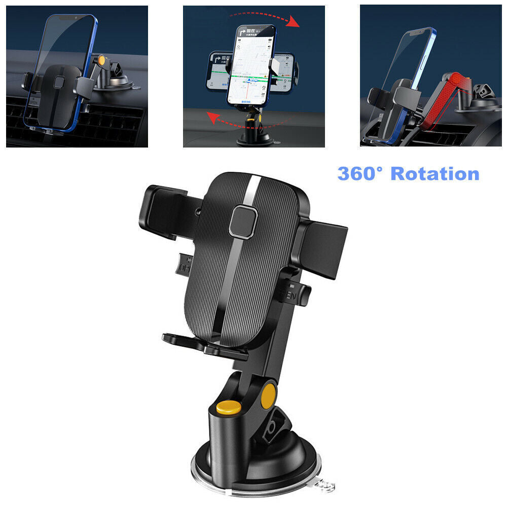 360° Car Mount Mount for Automatic Windshields and Dashboards, Suitable for Mobile Phone GPS - n
