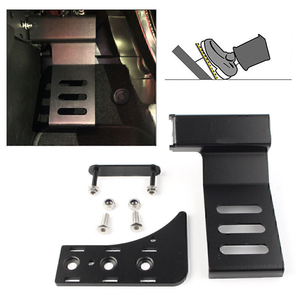Driver Left Side Foot Rest Kick Dead Pedal Steel Fit for Jeep for Wrangler JL JLU 2018 Q