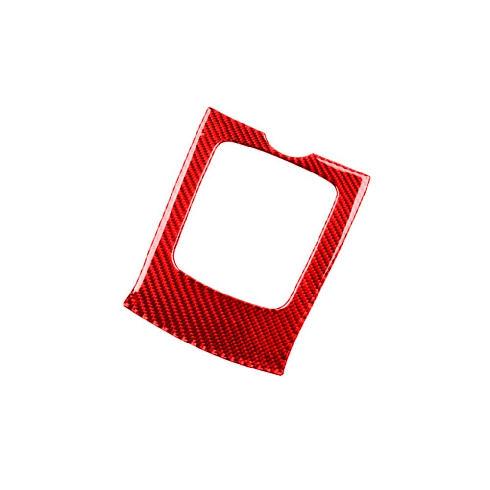 Red Carbon Fiber Gear Shift Outer Frame Cover Trim for Corolla 2006-2012. n