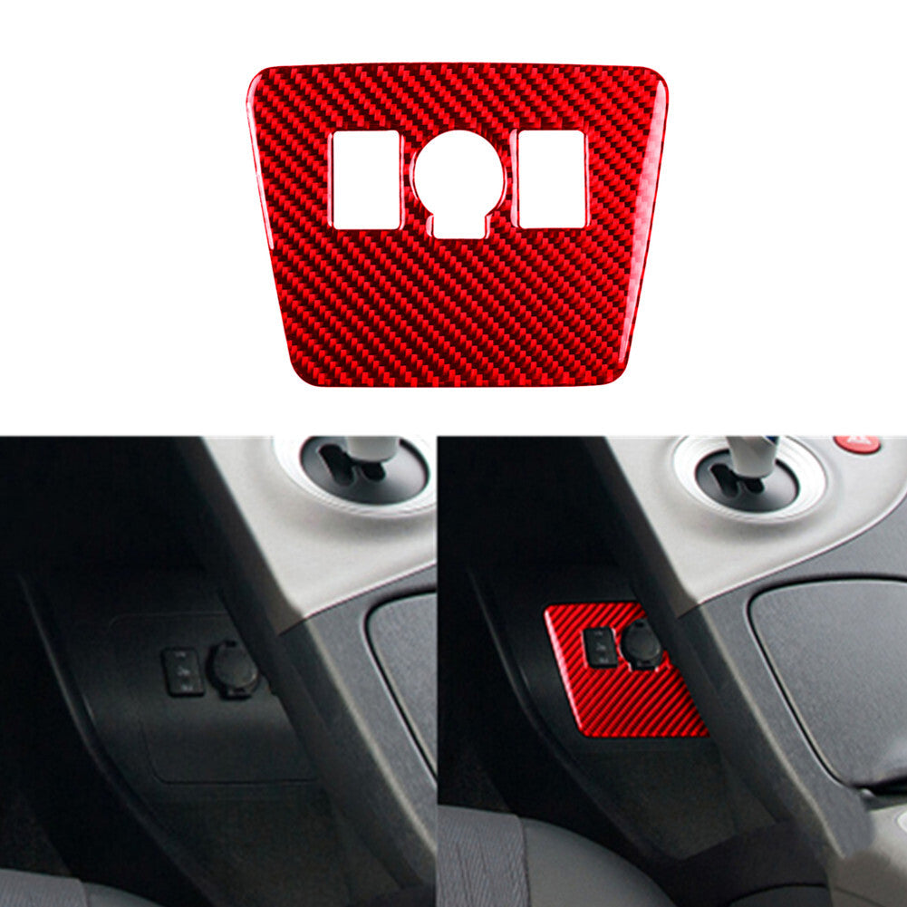 Red Carbon Fiber LCD Screen Above Frame Cover Trim For Altima 2019-2022 v