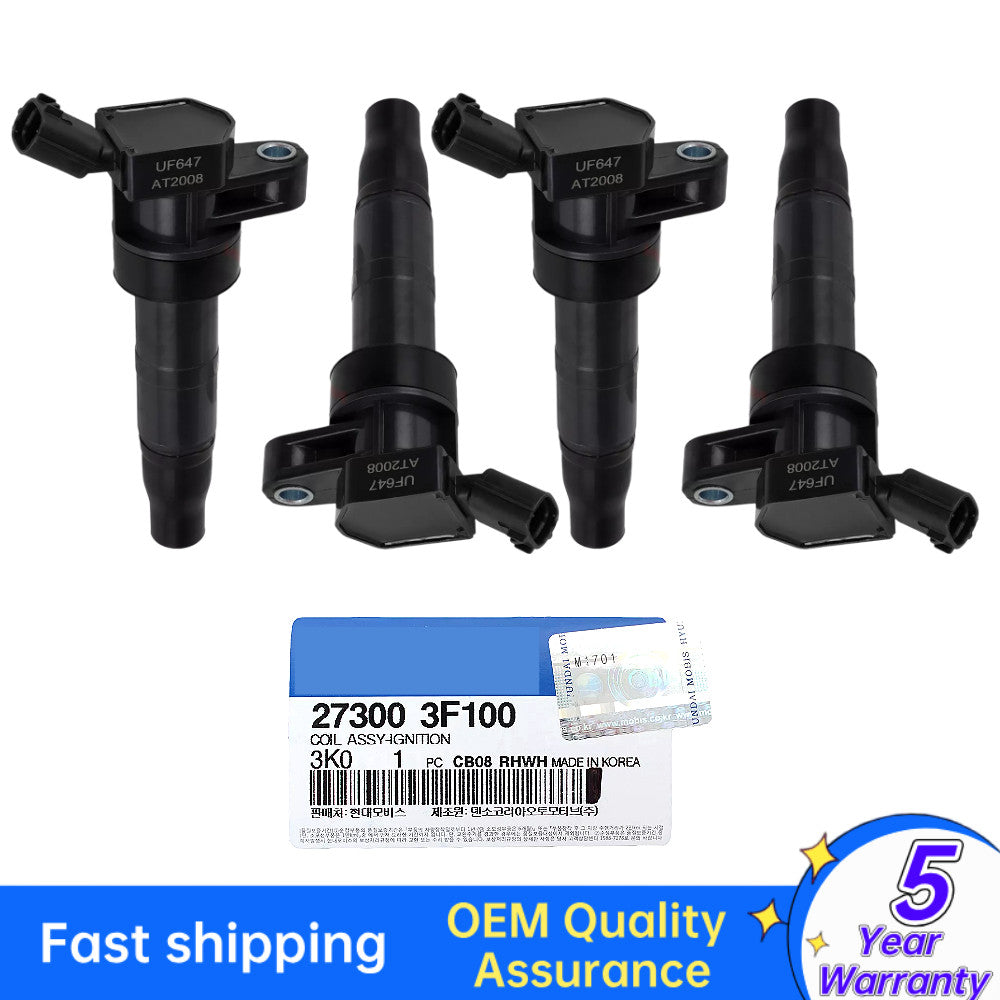 Equipment Manufacturer ( ) 4-Piece Ignition Coil 273003F100 for Hyundai Sonata for Tucson and for Kia Optima Forte